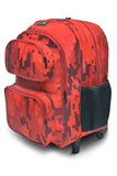 Red Tetris School Trolley Bag Backpack Medium For Boys