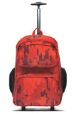 Red Tetris School Trolley Bag Backpack Medium For Boys