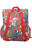 Flowers Backpack For Girls with 2 Side Pockets - Multicolor Bags